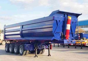 4 Axles Tipper Semi Trailer Truck For Sale