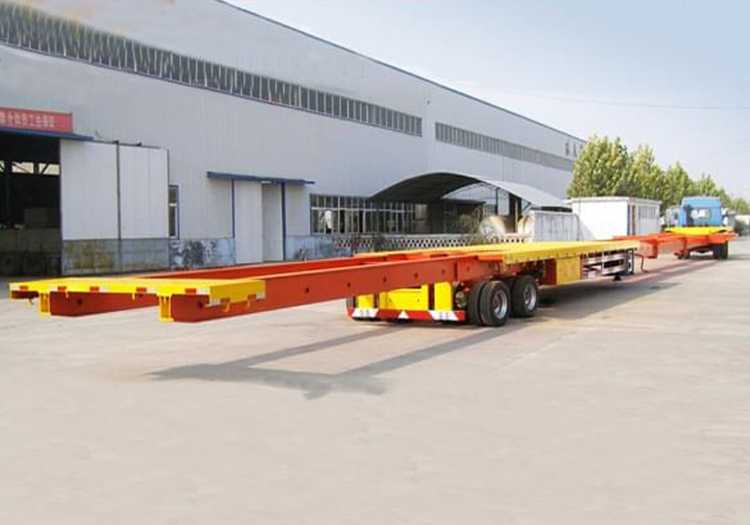 18m to 27m Windmill blade transport tensile flatbed trailer
