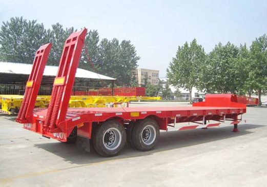 2 Axle Low Bed Semi Trailer Truck