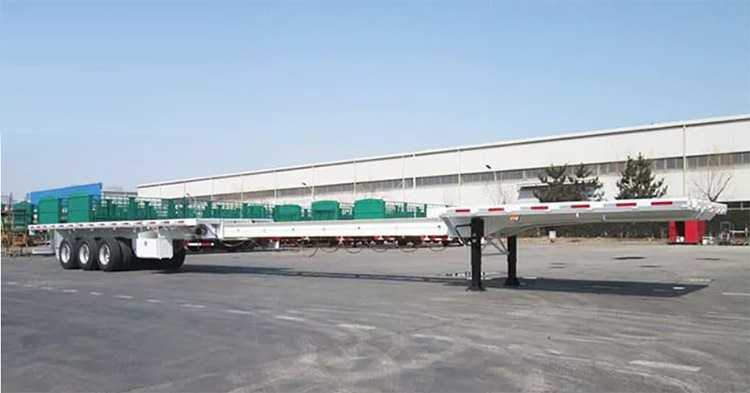 Extendable Flatbed Container Semi Trailer