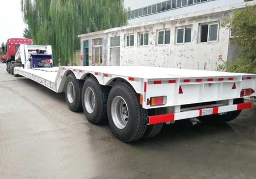 3 Axles Detachable Gooseneck Low Bed Semi Trailer