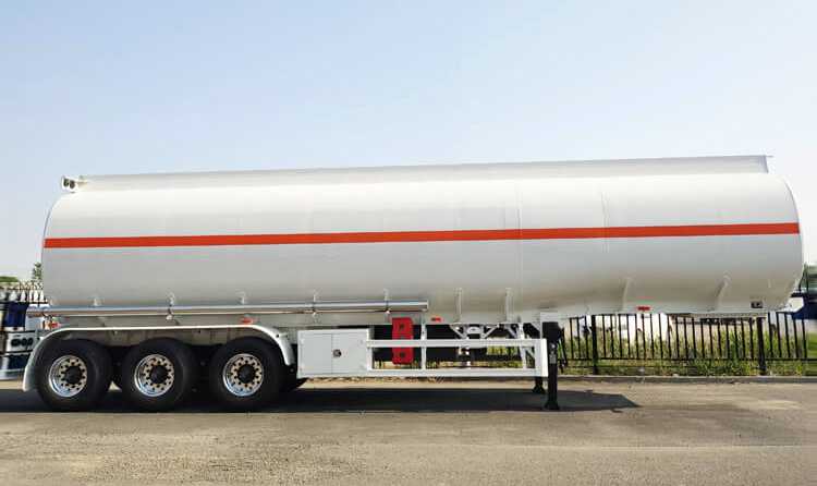 45000L Aluminum Alloy Fuel Semi Tanker Trailer