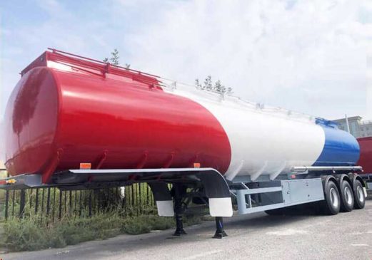 China 15000 Gallons Aluminum Fuel Semi Tank Trailer -2