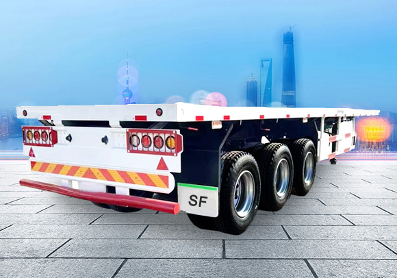 Container Flatbed Semi Trailer Truck
